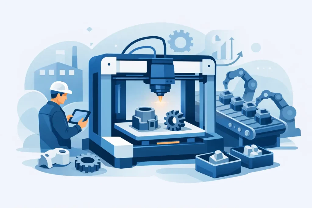 Druk 3D małoseryjny w produkcji przemysłowej
