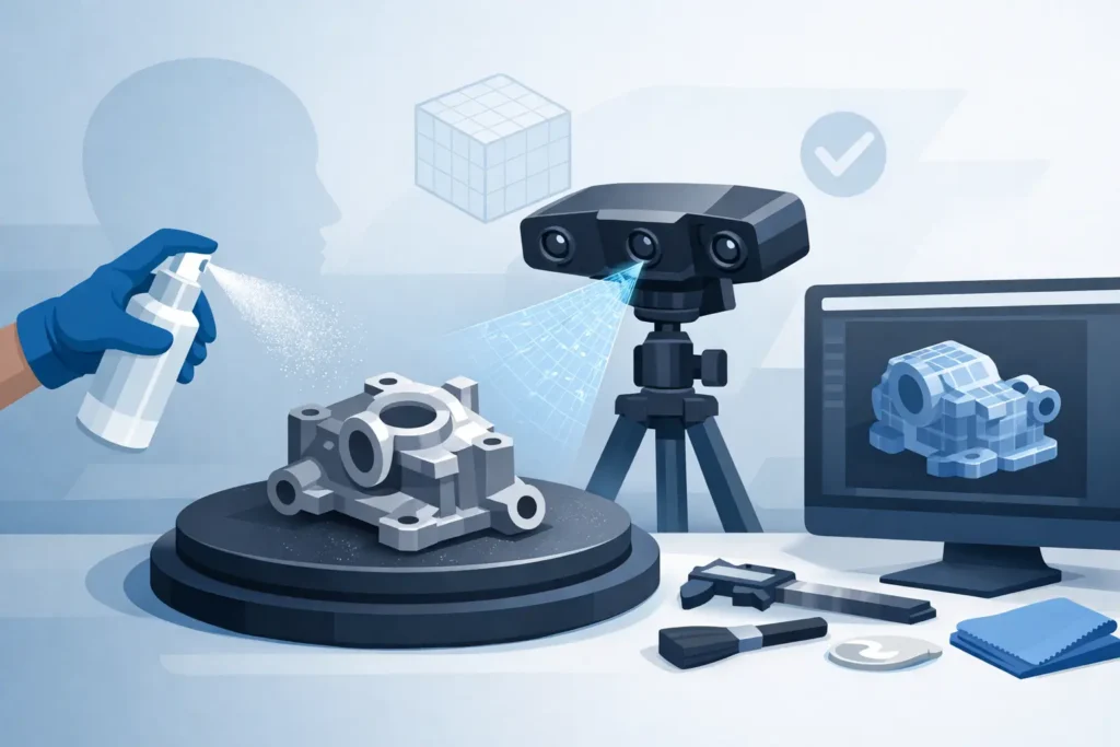 Jak przygotować detal do skanowania 3D?