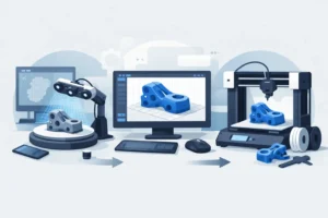 Proces od skanu do wydruku części 3D